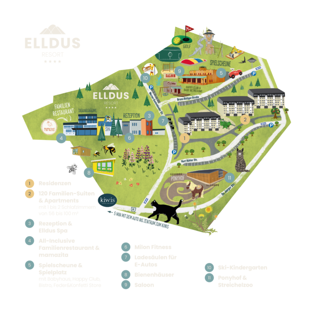 Lageplan Elldus Resort